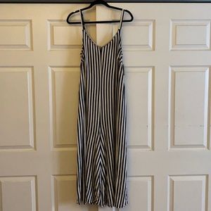 Super Soft striped Culotte Jumpsuit Torrid sz 2